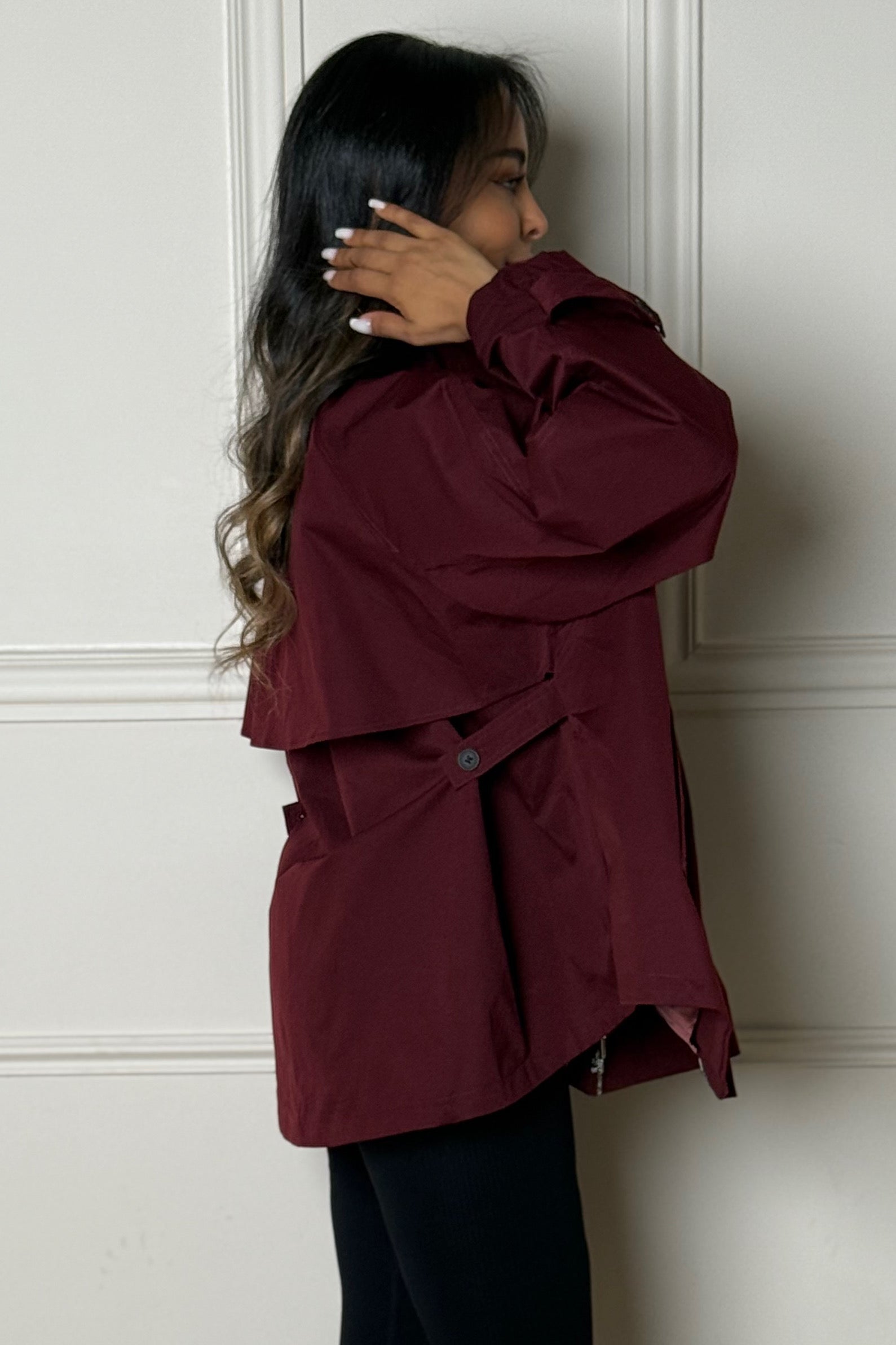 Trench Femme Cape Court - Style Élégant Sophistiqué