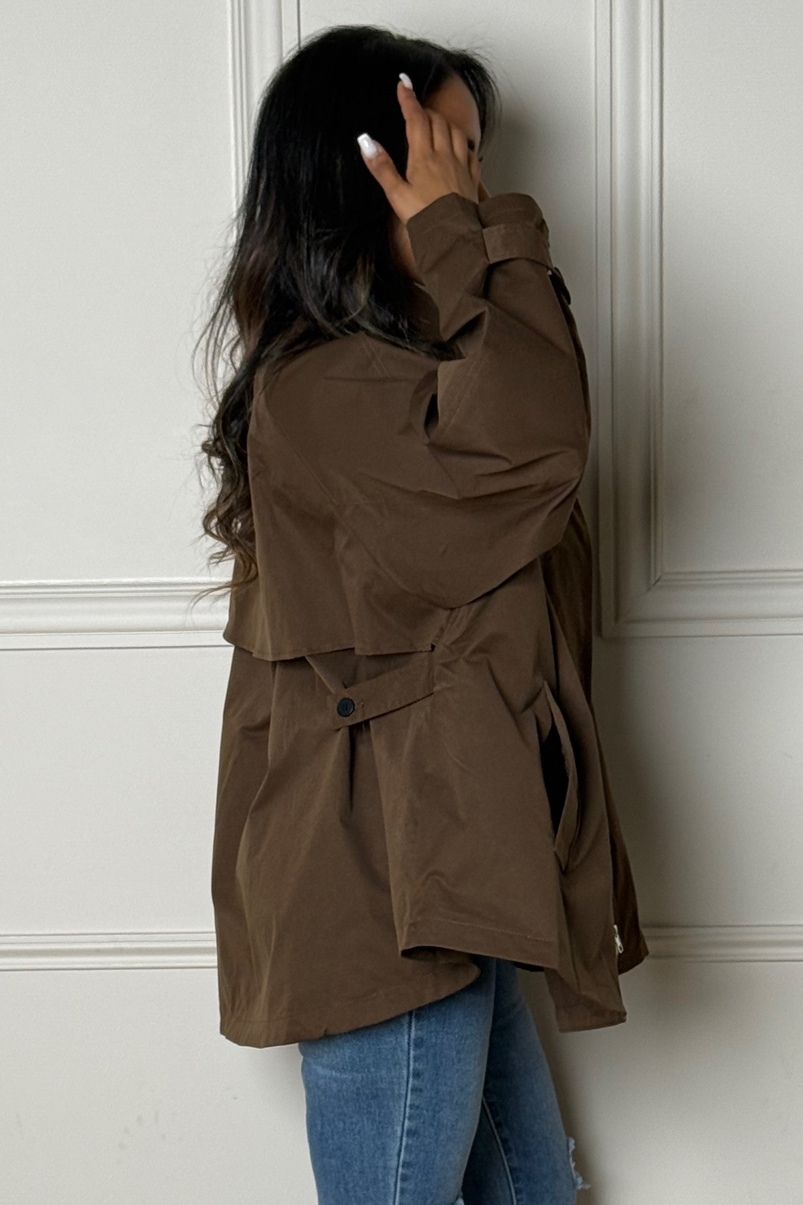 Trench Femme Cape Court - Style Élégant Sophistiqué