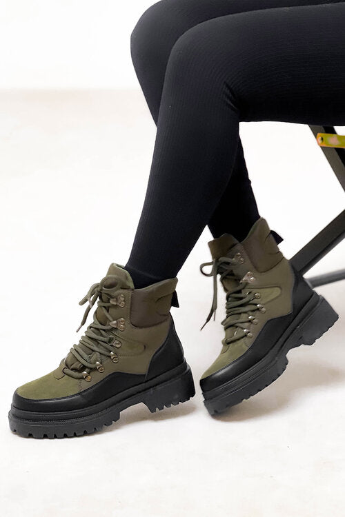 Bottines Rangers Bicolores Kaki
