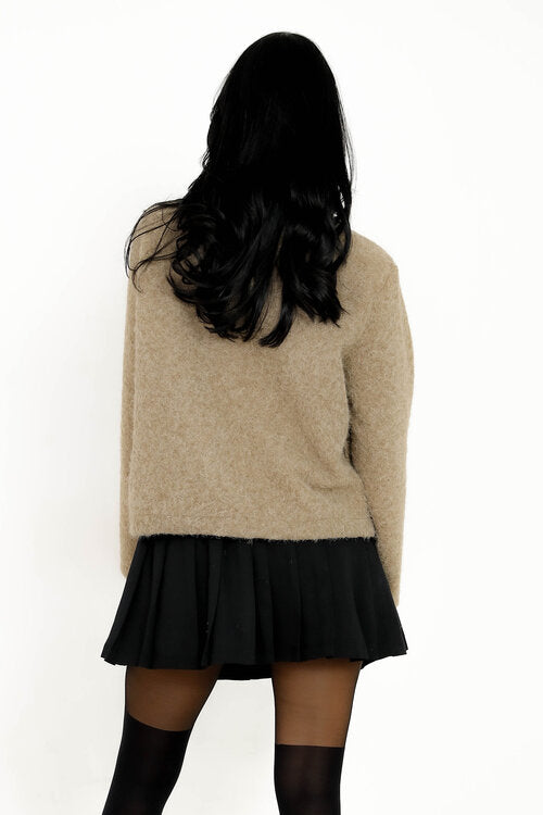 Veste Pilou Bouton Fleur Gold