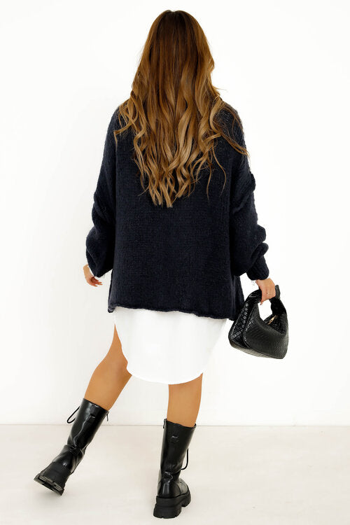 Pull Oversize Col Montant