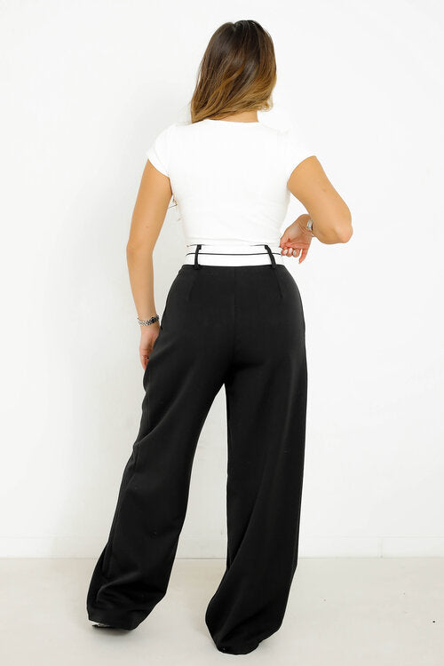 Pantalon Ceinture Asymétrique