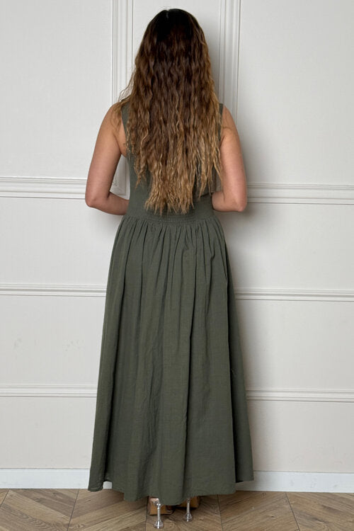 Robe Longue Haut Boutonné