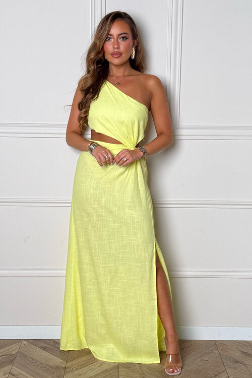 Robe en Lin Asymétrique