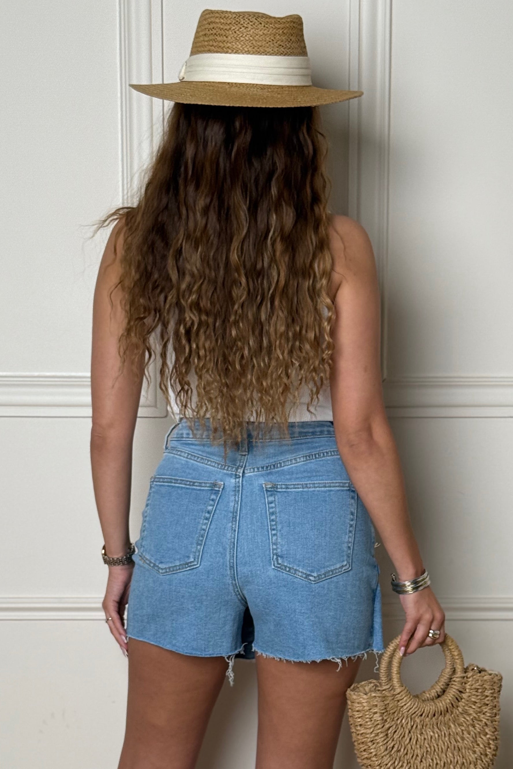 Jupe Short Denim Délavé