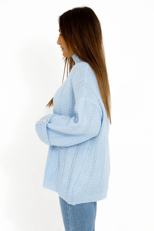 Pull Manches Boutonnées
