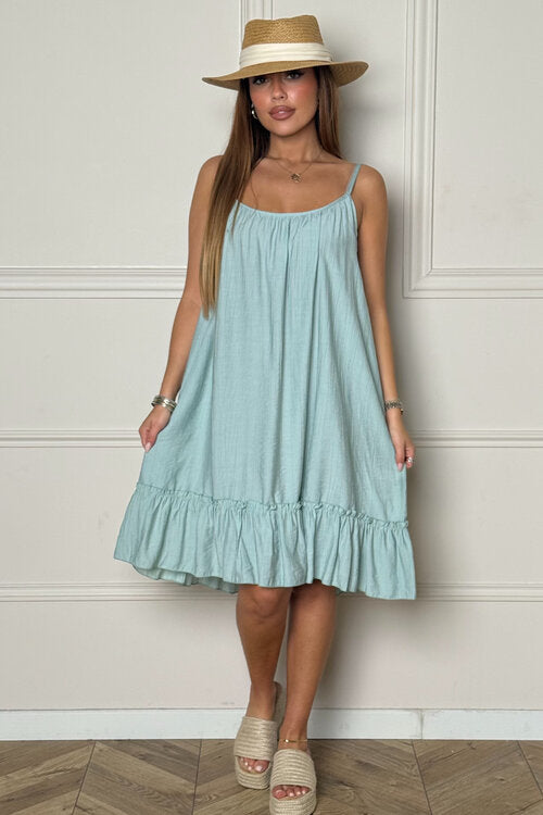 Robe Ample à Bretelles Femme