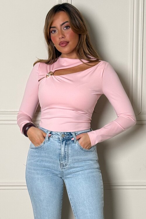 Body déstructuré avec broche femme - Vue de profil design - BLOOSHOP
