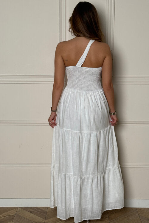 Robe en Lin Asymétrique Femme