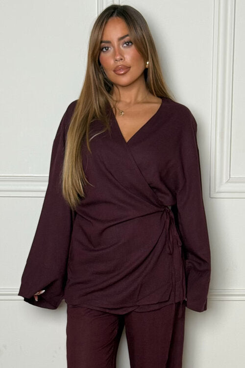 Gilet Kimono en Lin Femme