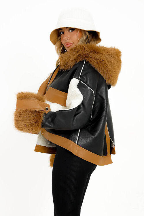 Manteau Bimatière Déstructuré