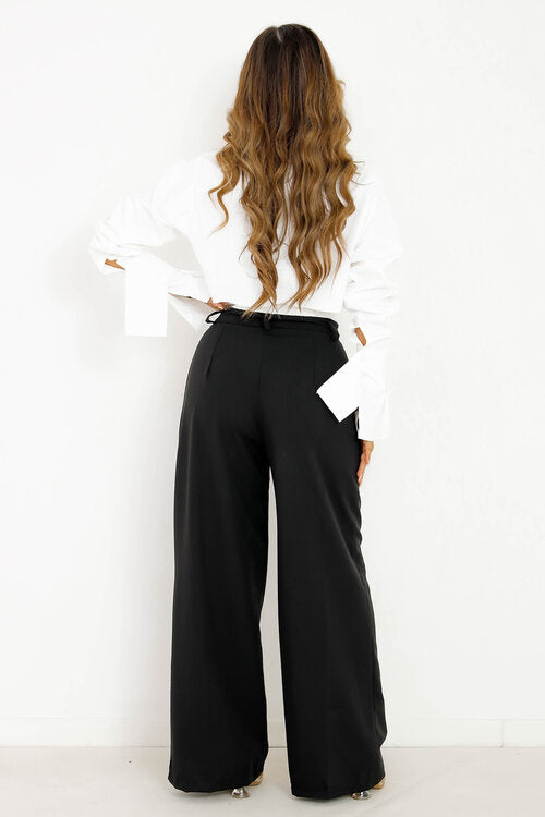 Pantalon Ample à Ceinture Elastique Femme
