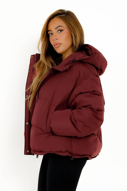 Doudoune Courte + Capuche Femme
