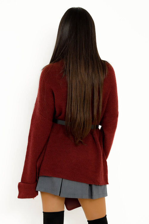 Pull Col Mao Manches Revers