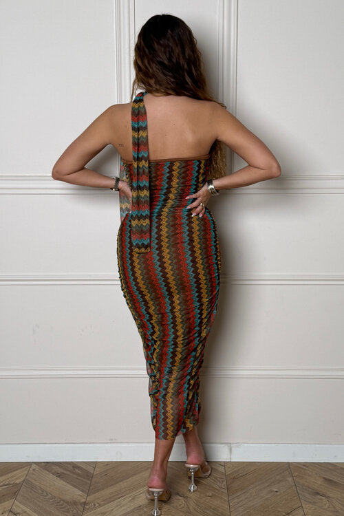 Robe Colorée Zig Zag + Challe