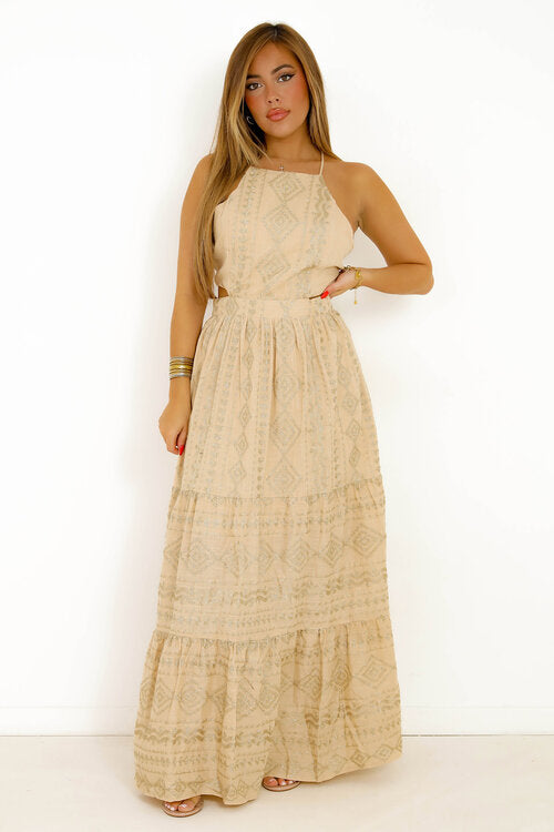 Robe Broderie Doré