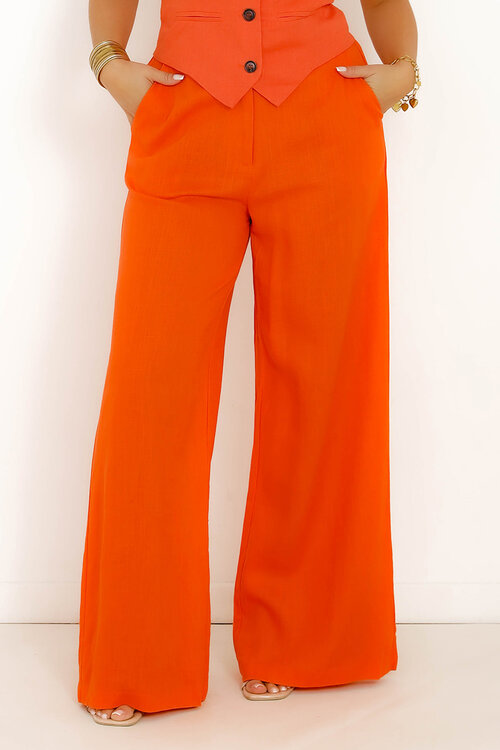 Pantalon en Lin + Poches
