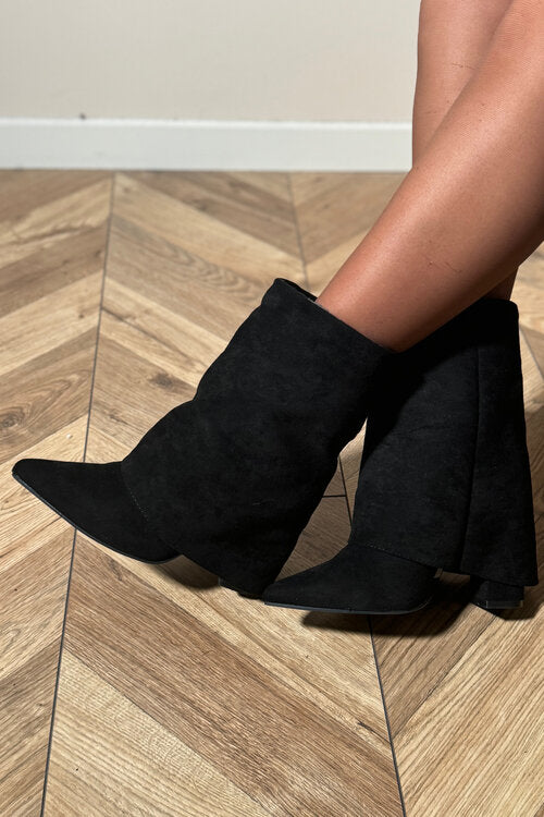 Bottines guêtres suédine femme - Style bohème-chic élégant - BLOOSHOP
