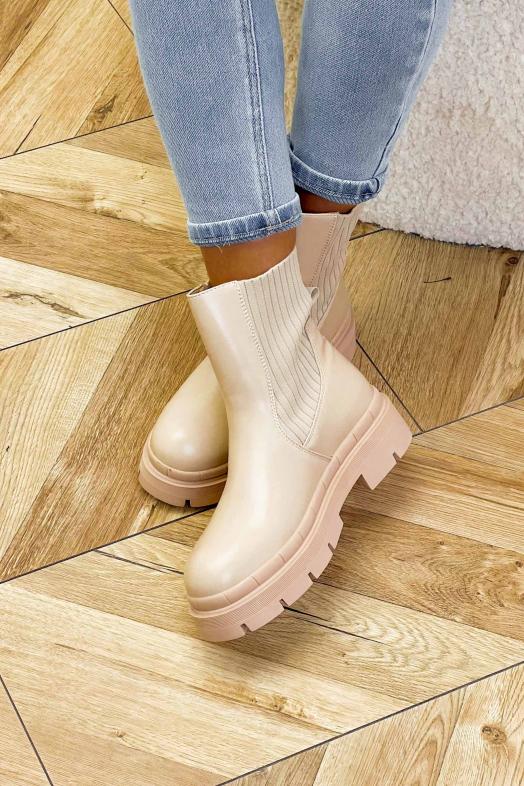 Boot´s Bimatière Femme Beige