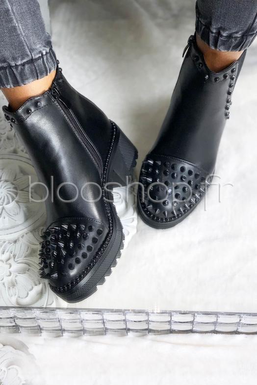 Boot´s Clous Femme Noir