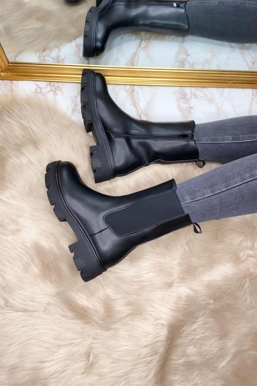 Bottes Femme Mi-hautes Elastiques