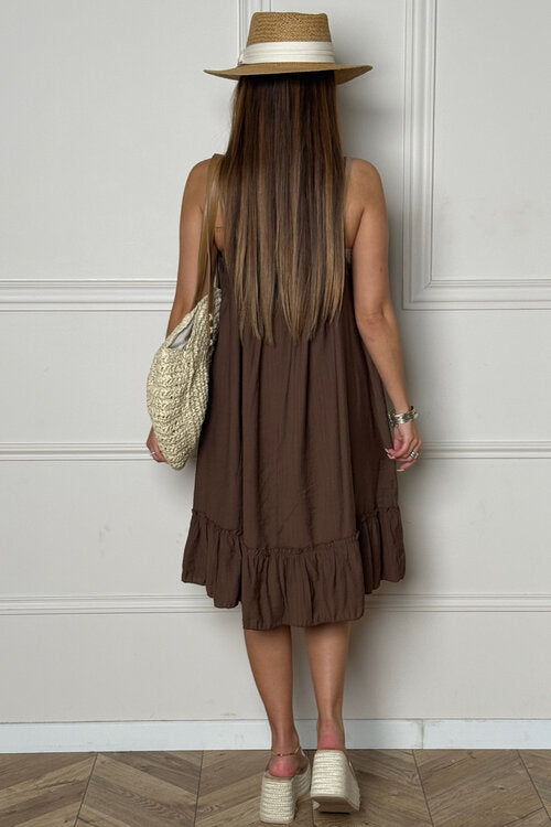 Robe Ample à Bretelles Femme