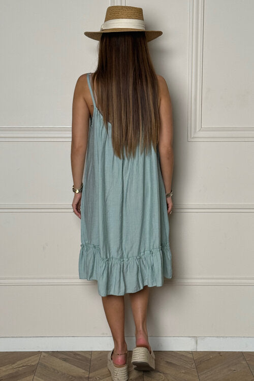 Robe Ample à Bretelles Femme