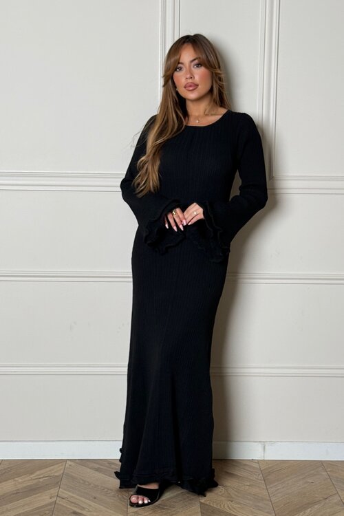 Robe Evasée Dos Nu à Laçages Femme