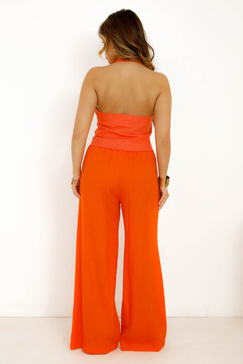 Pantalon en Lin + Poches