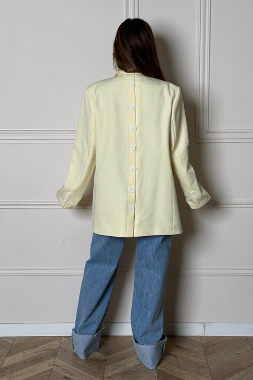 Blazer Dos Boutonné Femme