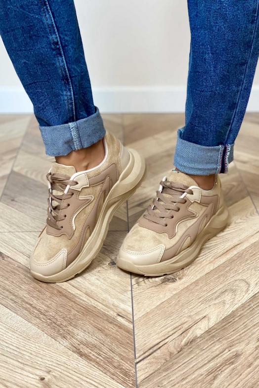 Basket Femme Bimatière Camel