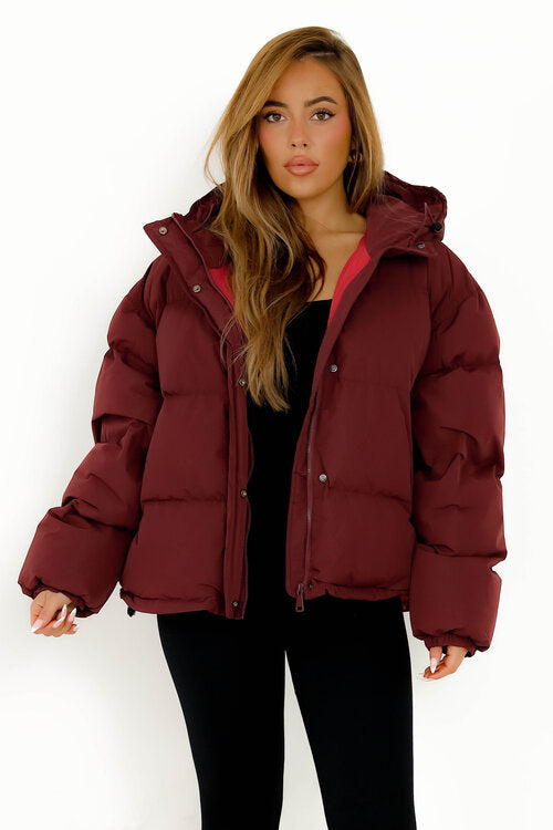 Doudoune Courte + Capuche Femme