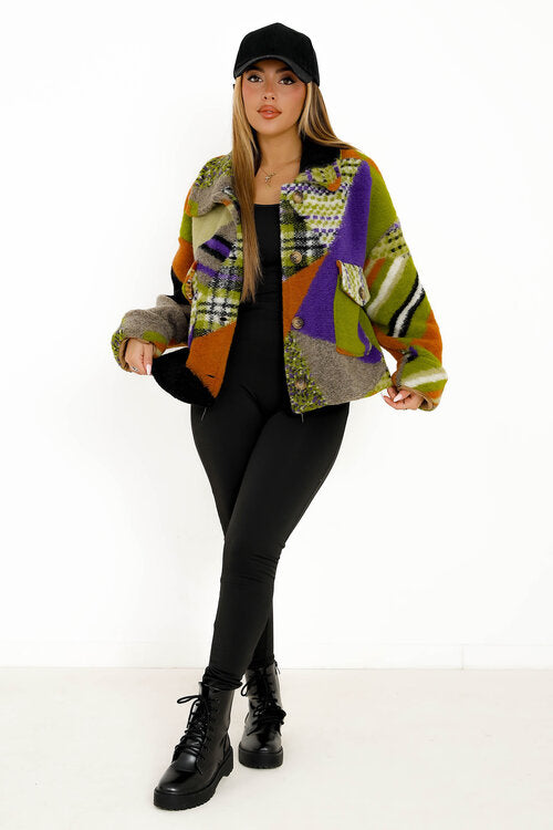 Veste Imprimée Multicolore