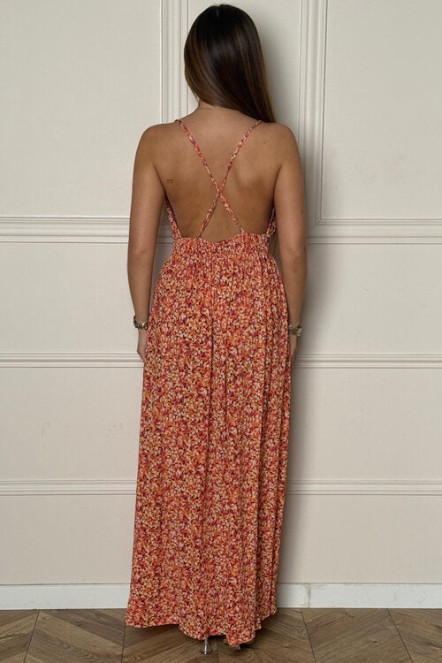 Robe Longue Imprimée Fleurs Femme