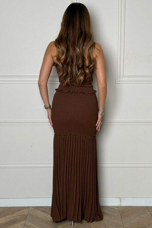 Ensemble Smocké Bustier + Jupe Femme