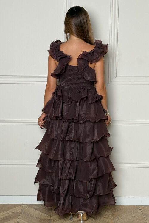 Robe Froufrou à Volants Femme