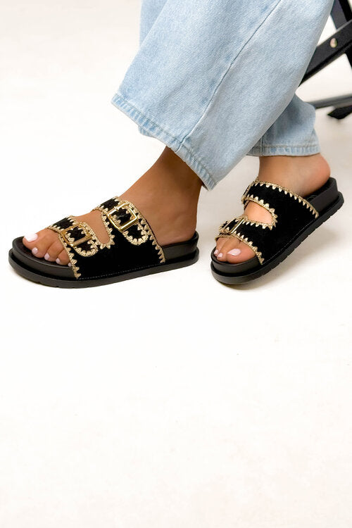 Sandales Suédine Couture