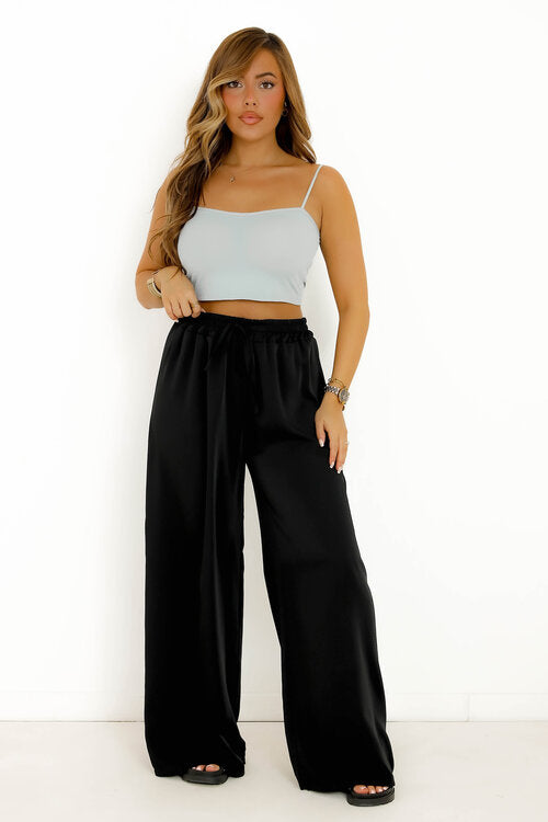 Crop Top Rembourré à Bretelles Femme