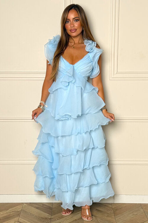 Robe Froufrou à Volants Femme