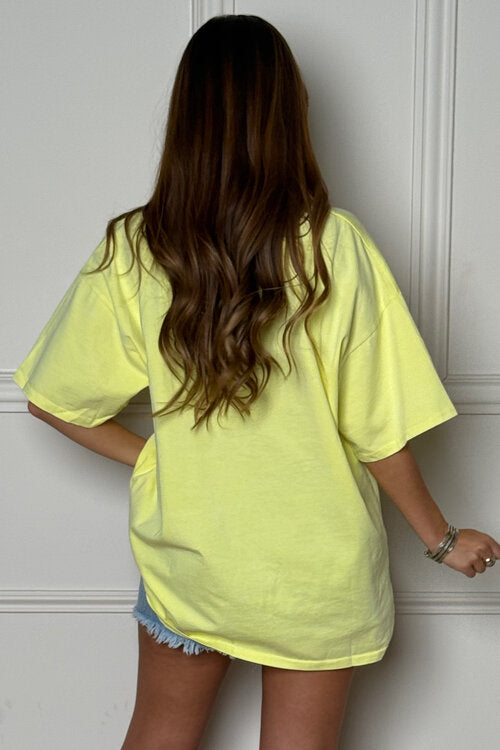 Tee Shirt Ample Délavé Femme