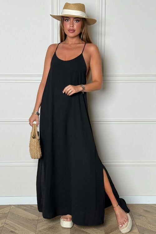 Robe Fluide à Bretelles Femme