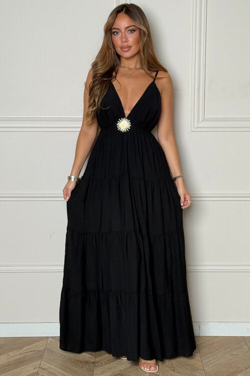 Robe à Bretelles + Bijoux Soleil Femme