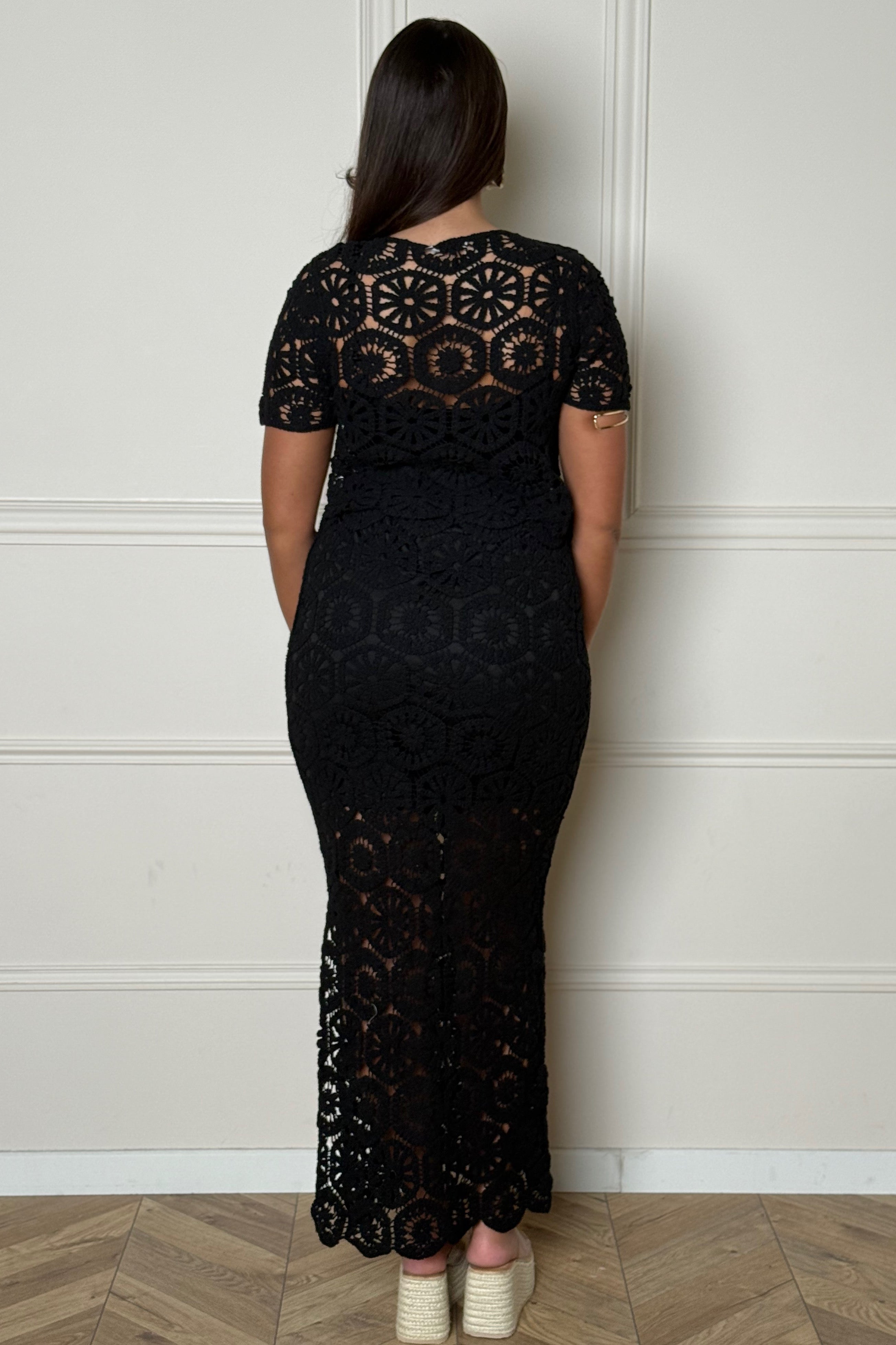 Ensemble Crochet Bohème Gilet + Jupe - Style Artisanal Femme