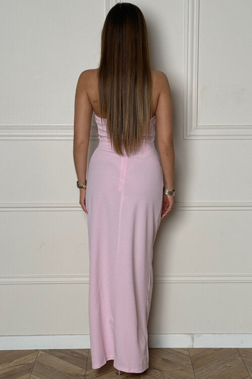 Robe Croisée Froncée Femme
