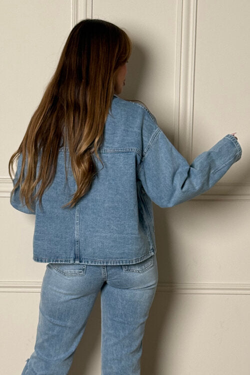 Veste Denim + Nœuds Femme