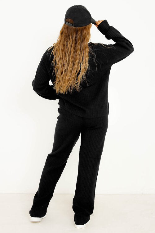Ensemble Côtelé Pull + Pantalon