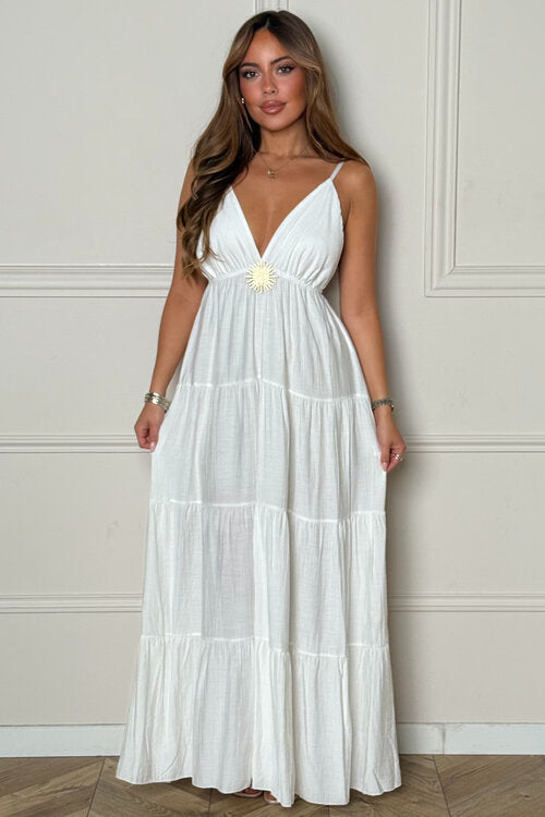 Robe à Bretelles + Bijoux Soleil Femme