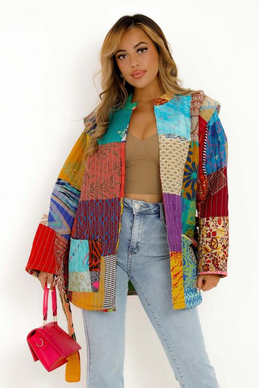 Veste Colorée Femme Multicolore