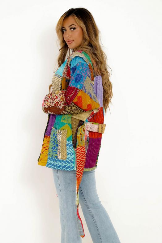 Veste Colorée Femme Multicolore