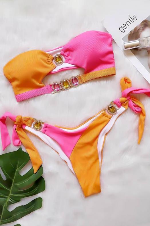 Maillot de Bain Femme Orange